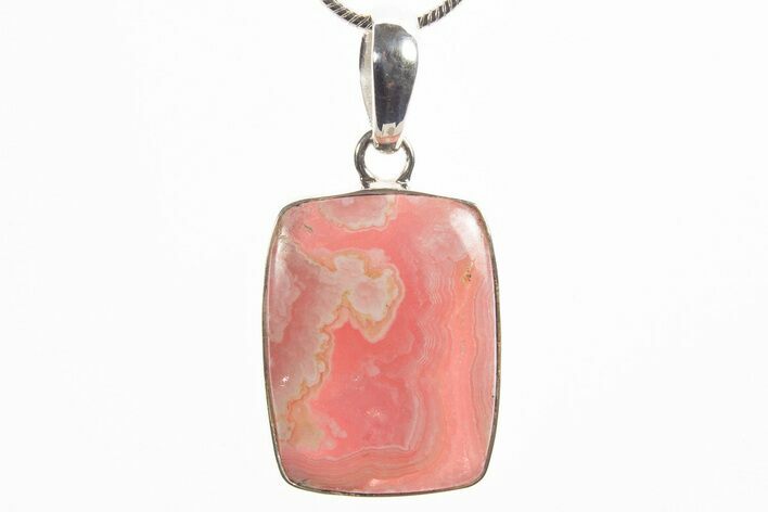Rhodochrosite Pendant (Necklace) - Sterling Silver #317600